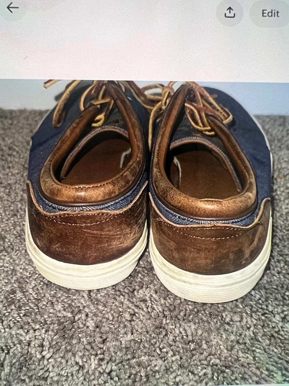 Polo Ralph Lauren Canvas Leather Shoes Size 10.5